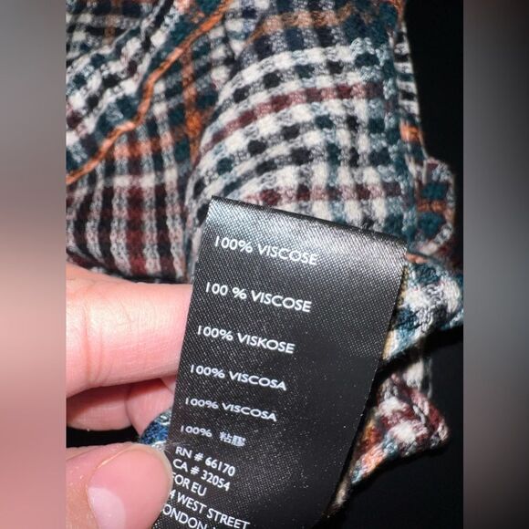 Urban Outfitters preppy  brown & black plaid weave dress NWT Size Small - Picture 4 of 6